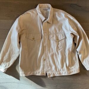 MUJI jean jacket women's size xxs-xs oversized
